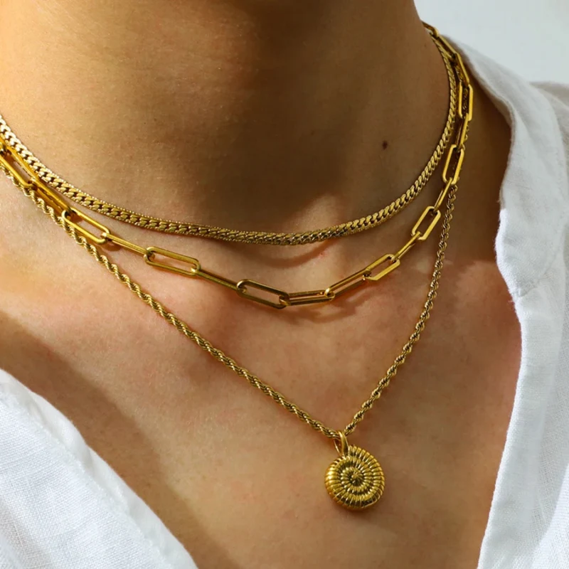 Collier Escargot Femme