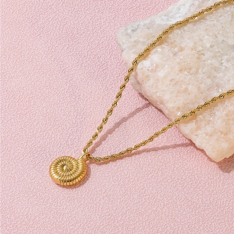 Collier Escargot Femme