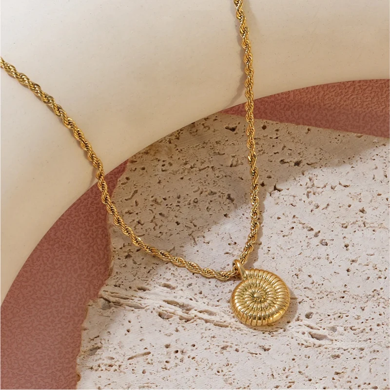Collier Escargot Femme