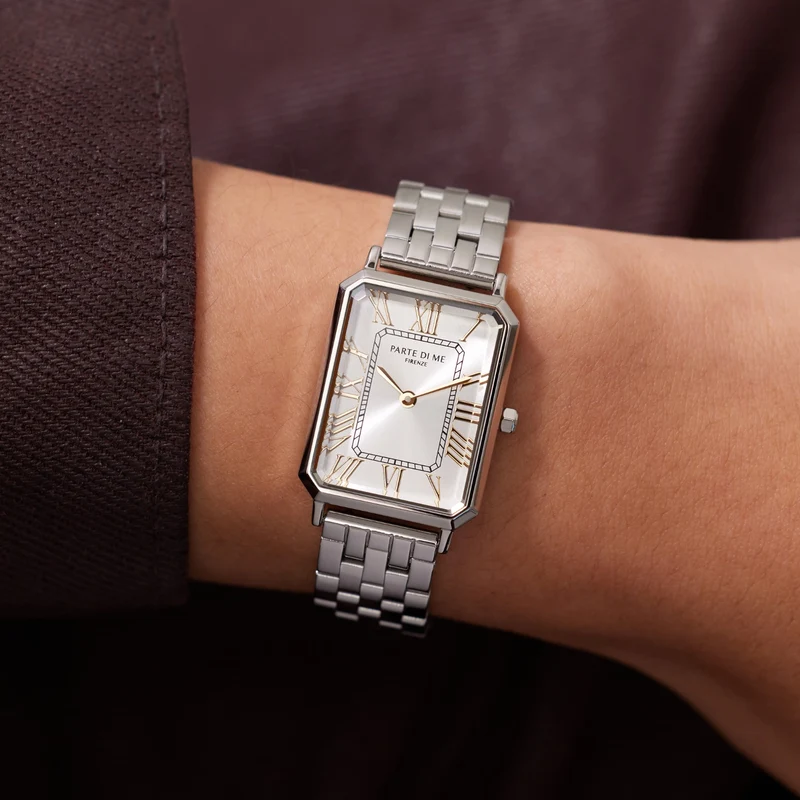 Parte di Me Orologio rectangular ladies watch silver coloured PDM09019