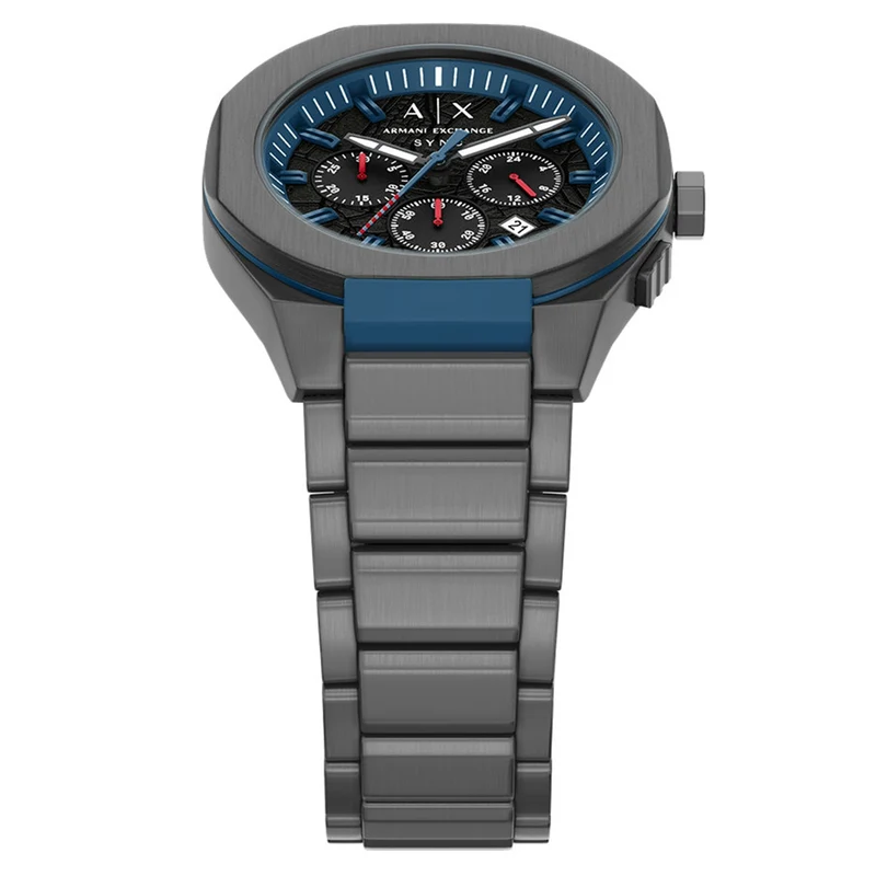 Armani Exchange Sync Round Black Dial Watch AX4295