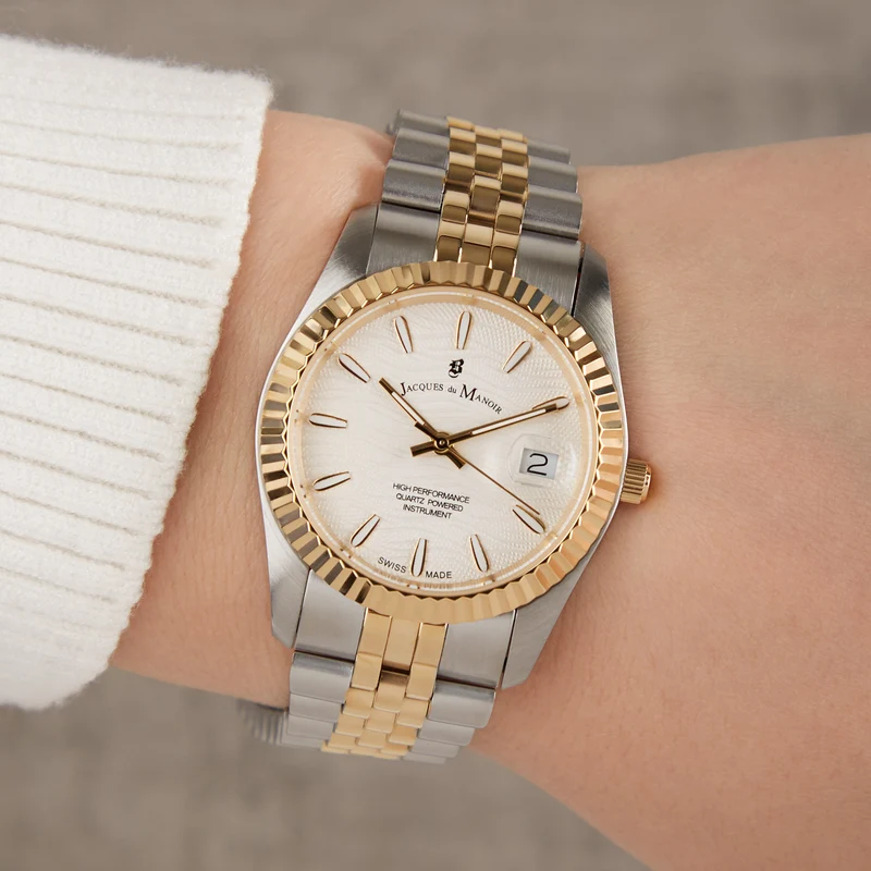 Jacques du Manoir Inspiration Prestige Femmes Montre Or JWL01801