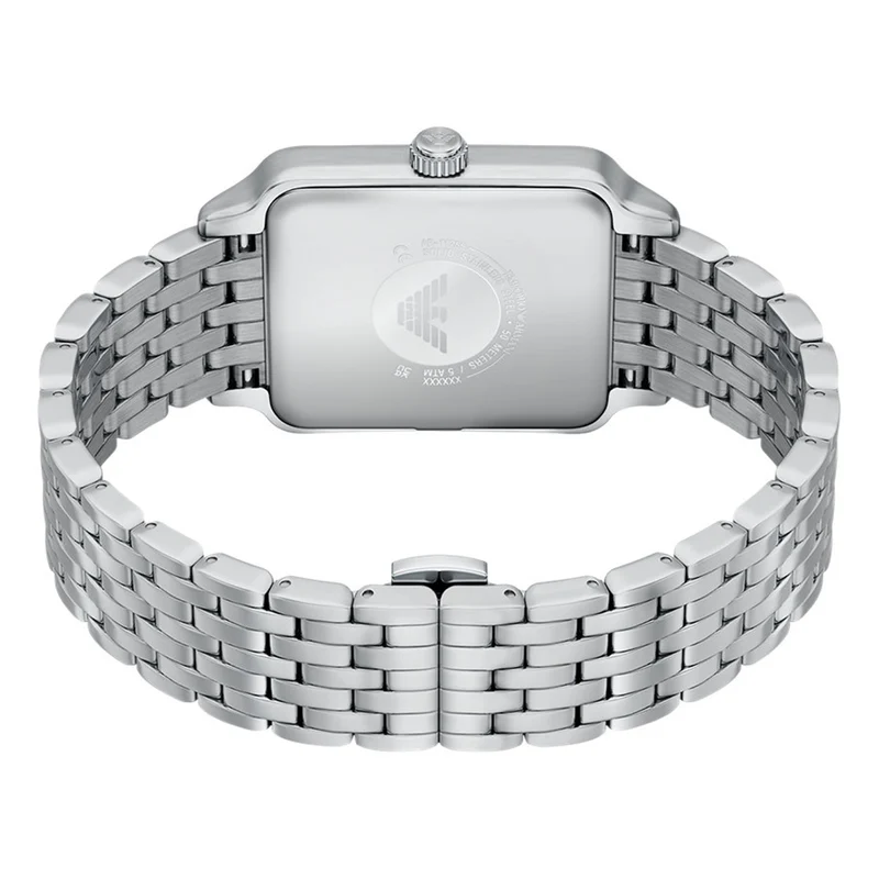 Emporio Armani Rectangular Black Dial Watch AR11755