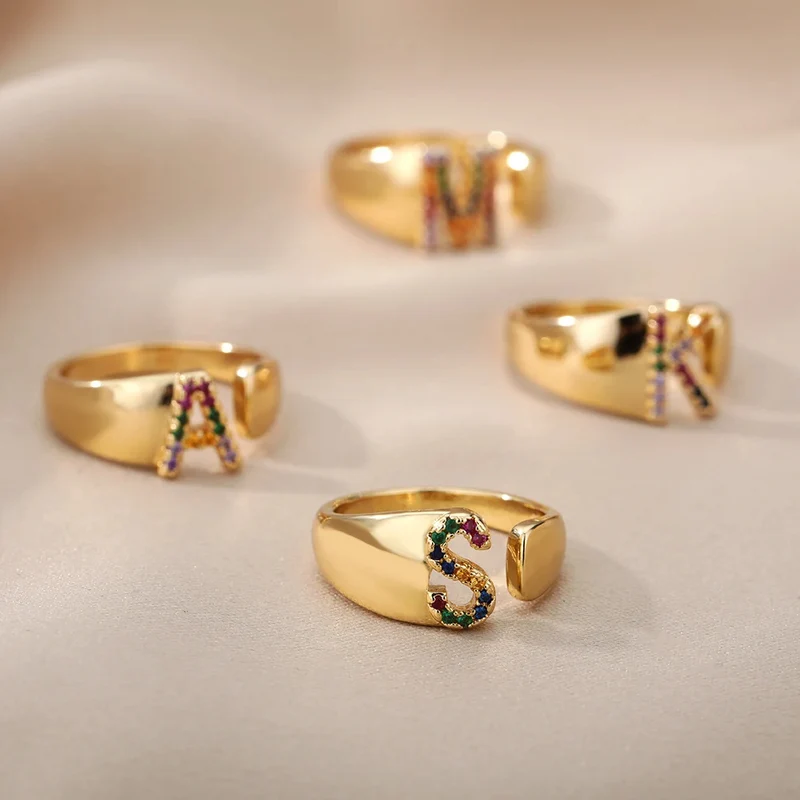 Bague Initiale Y Or
