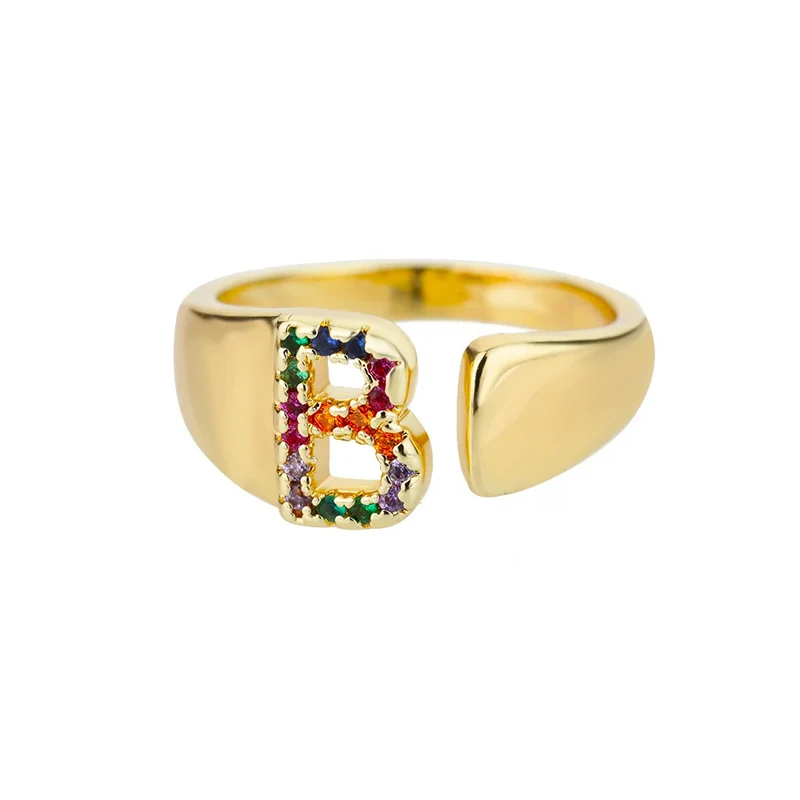 Bague Initiale Couleur