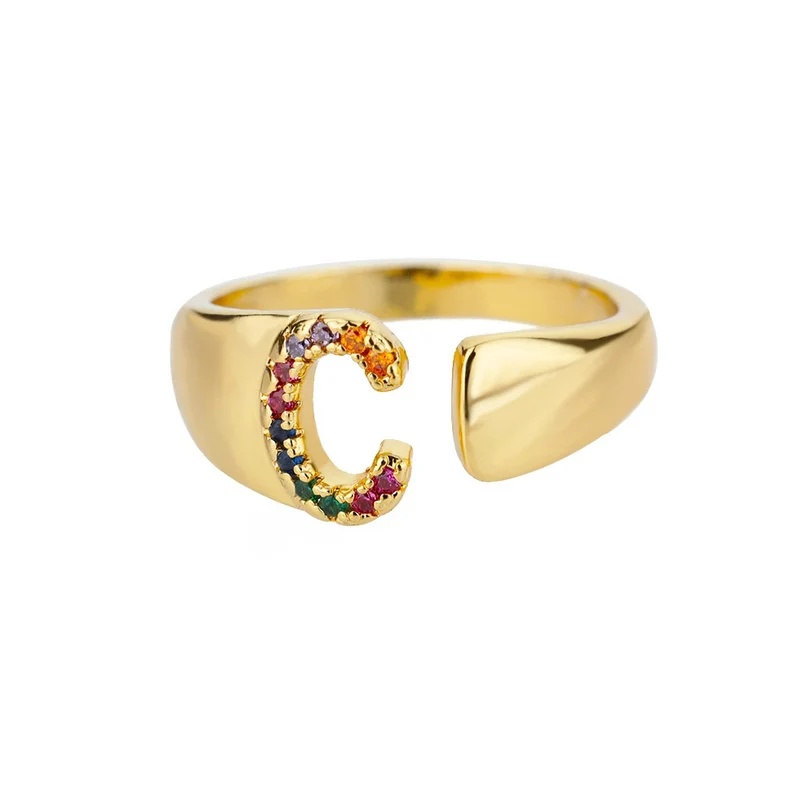 Bague Initiale Couleur