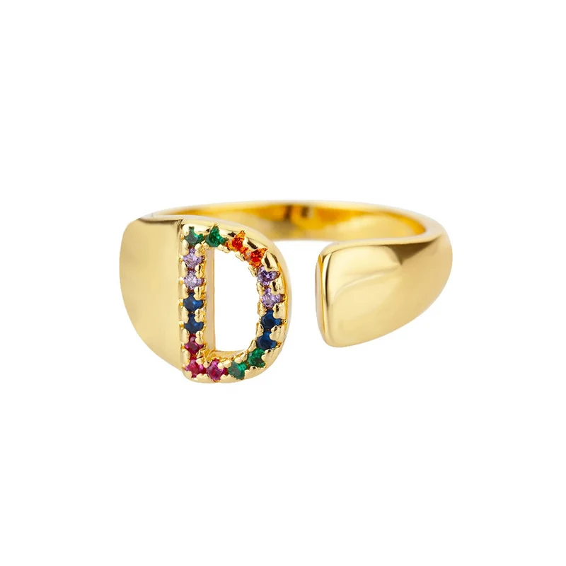 Bague Initiale Couleur