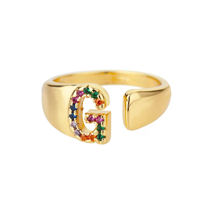 Bague Initiale Couleur