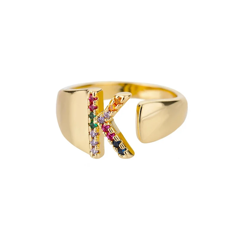 Bague Initiale Couleur