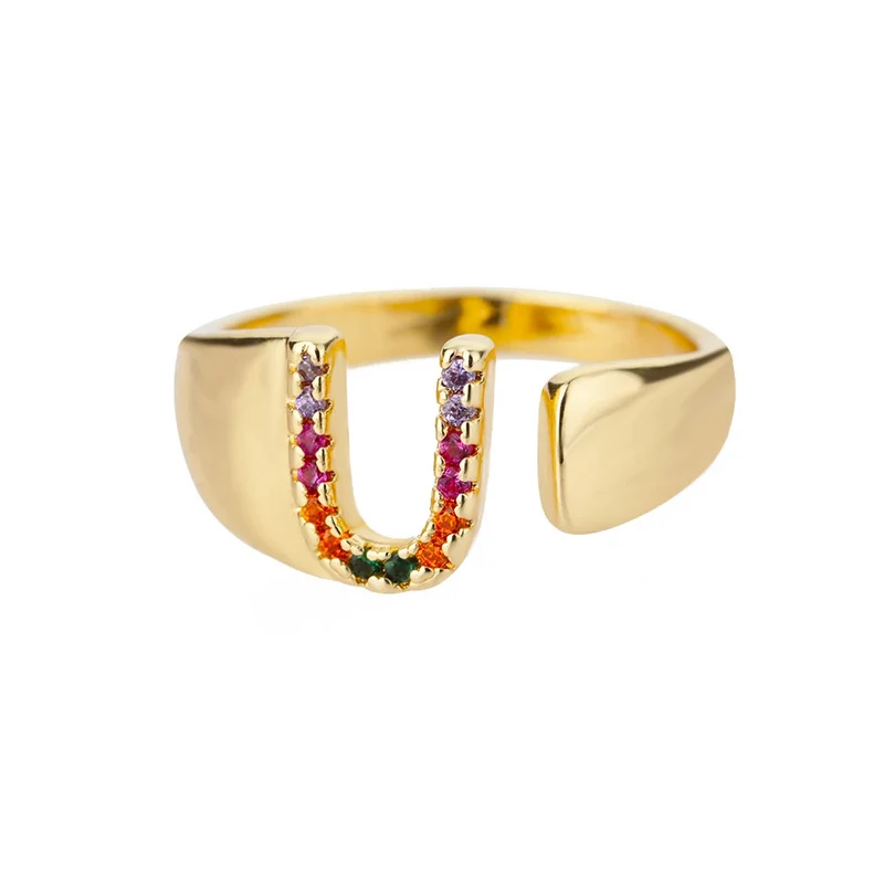 Bague Initiale Couleur