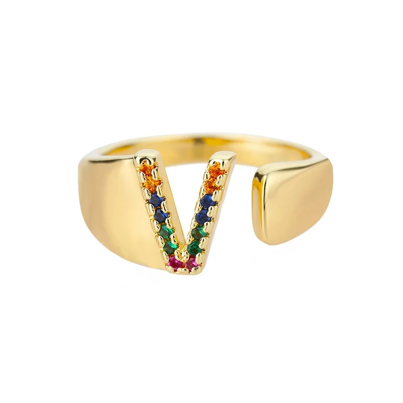 Bague Initiale Couleur