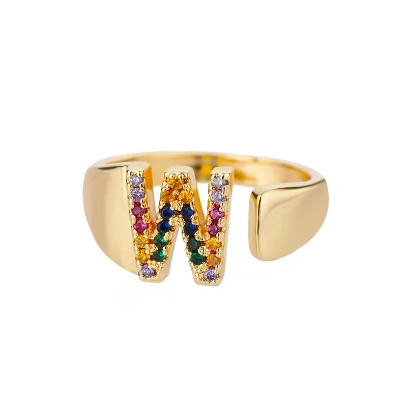 Bague Initiale Couleur