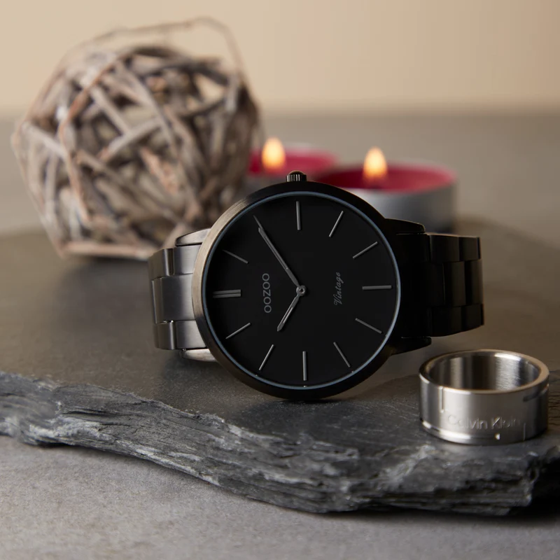 OOZOO Vintage Femmes/Hommes/Unisexe Montre Noir C20025