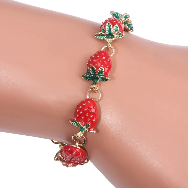 Bracelet Fraise Femme