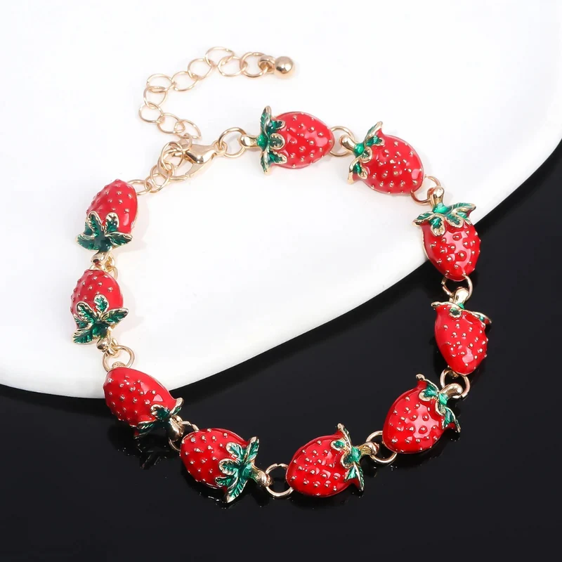 Bracelet Fraise Femme