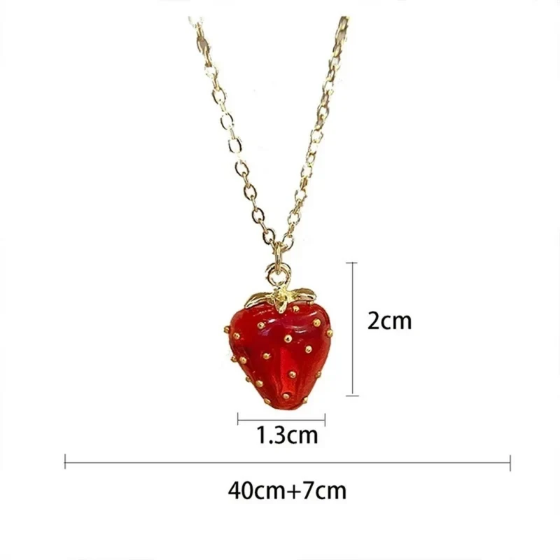 Collier Fraise Femme