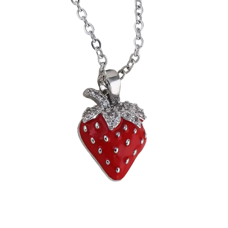 Collier Fraise Argent