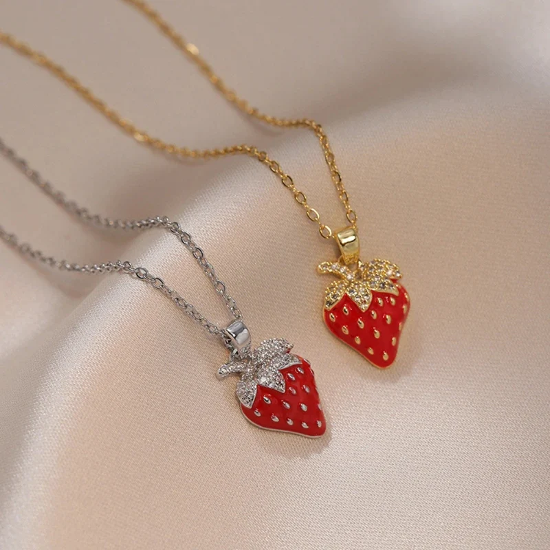Collier Fraise Argent