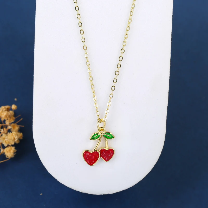 Collier Cerise Cœur