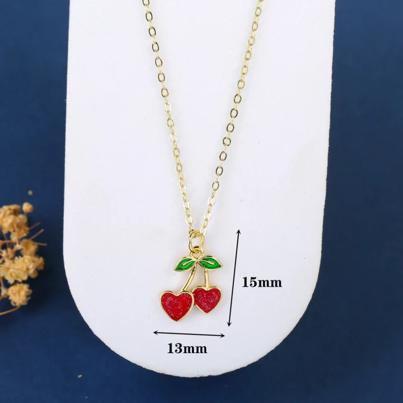 Collier Cerise Cœur