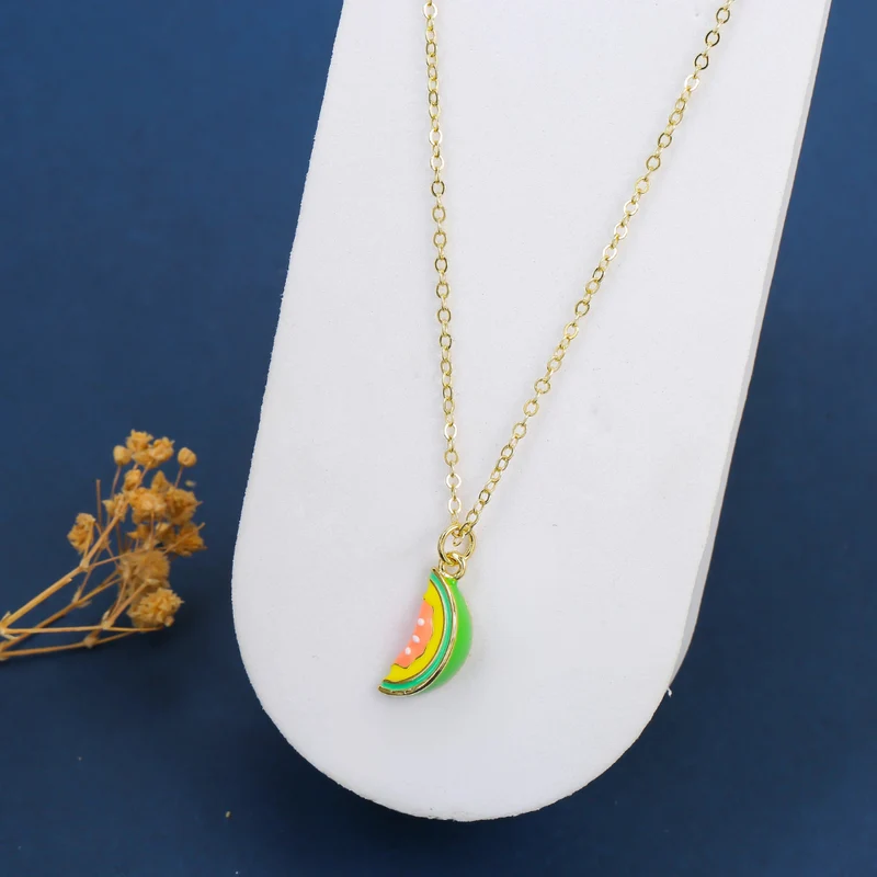 Collier Pastèque Verte