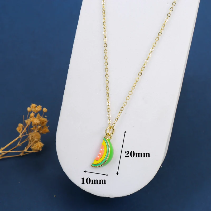Collier Pastèque Verte