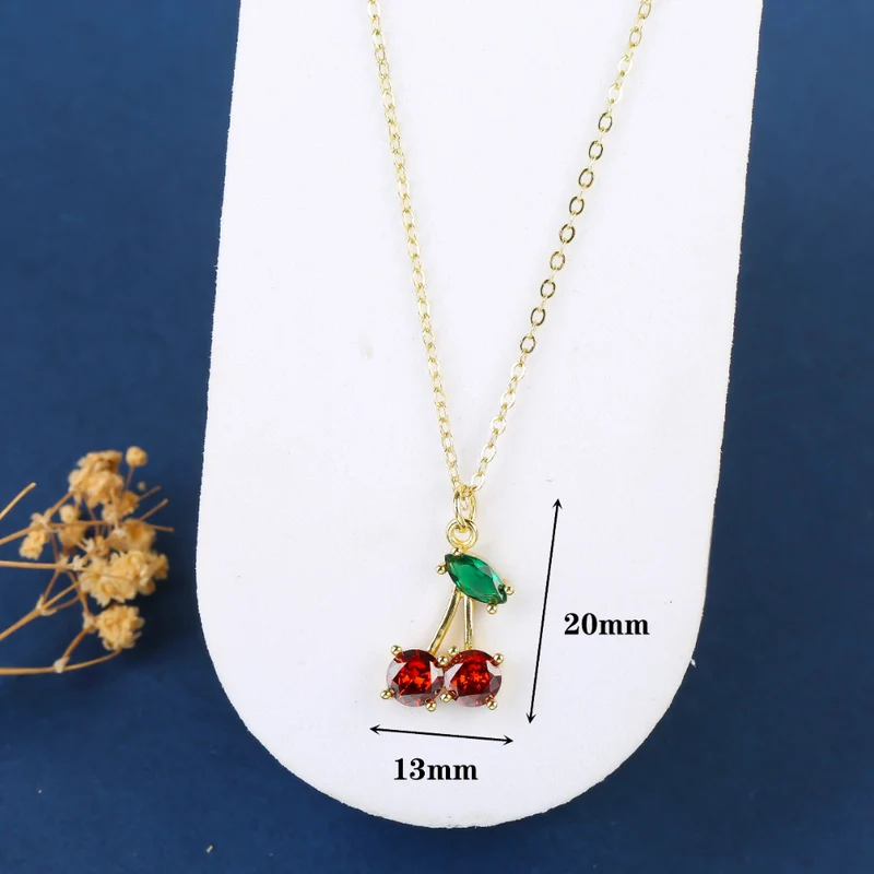 Collier Cerise Femme