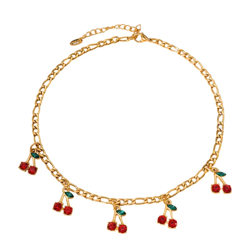 Collier Cerise Ras de Cou
