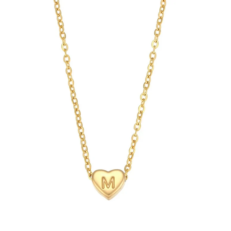Collier Initiale Cœur