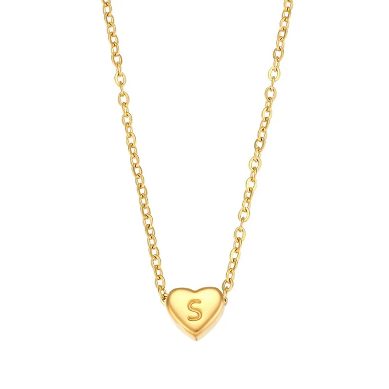 Collier Initiale Cœur