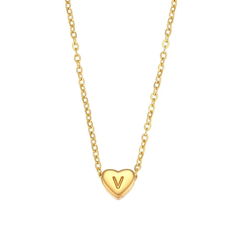 Collier Initiale Cœur