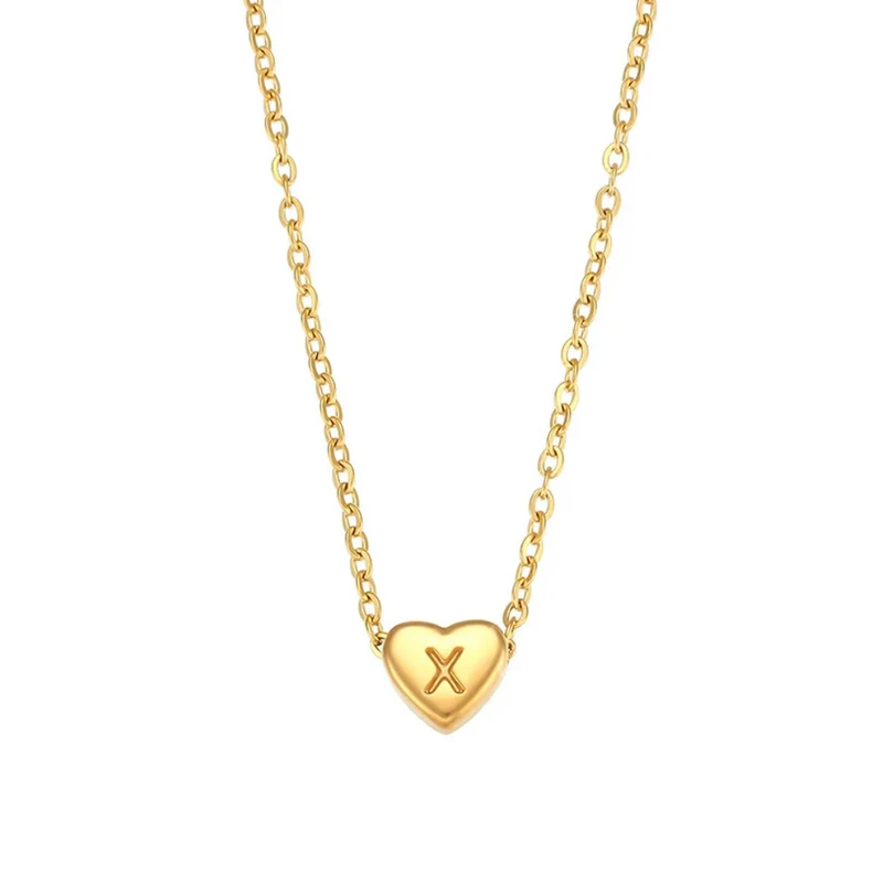 Collier Initiale Cœur