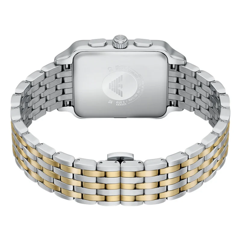 Emporio Armani Rectangular Silver Dial Watch AR11752