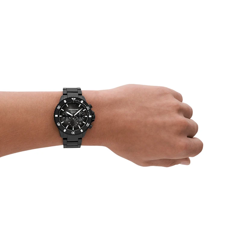 Emporio Armani Hommes Montre Noir AR70010