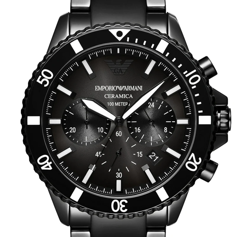 Emporio Armani Hommes Montre Noir AR70010