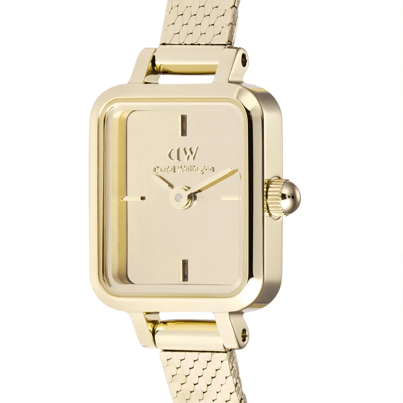Daniel Wellington Petite&Quadro Mini Reflection Montre Femme Dorée DW00100801