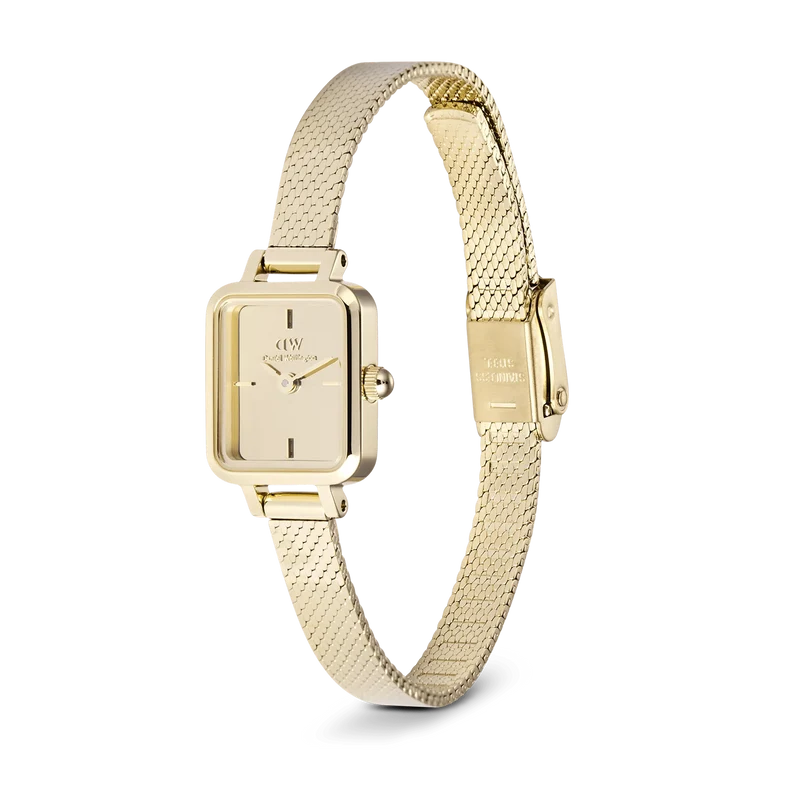 Daniel Wellington Petite&Quadro Mini Reflection Montre Femme Dorée DW00100801