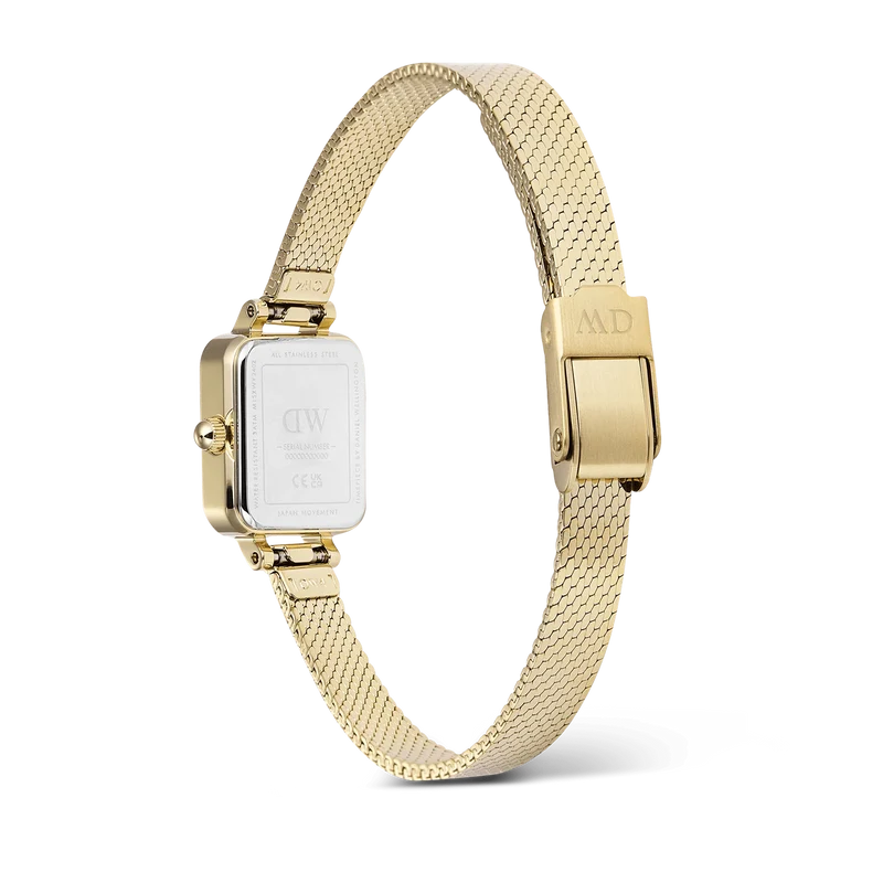 Daniel Wellington Petite&Quadro Mini Reflection Montre Femme Dorée DW00100801