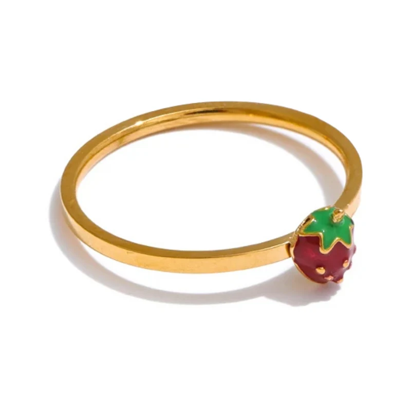 Bague Fraise Or