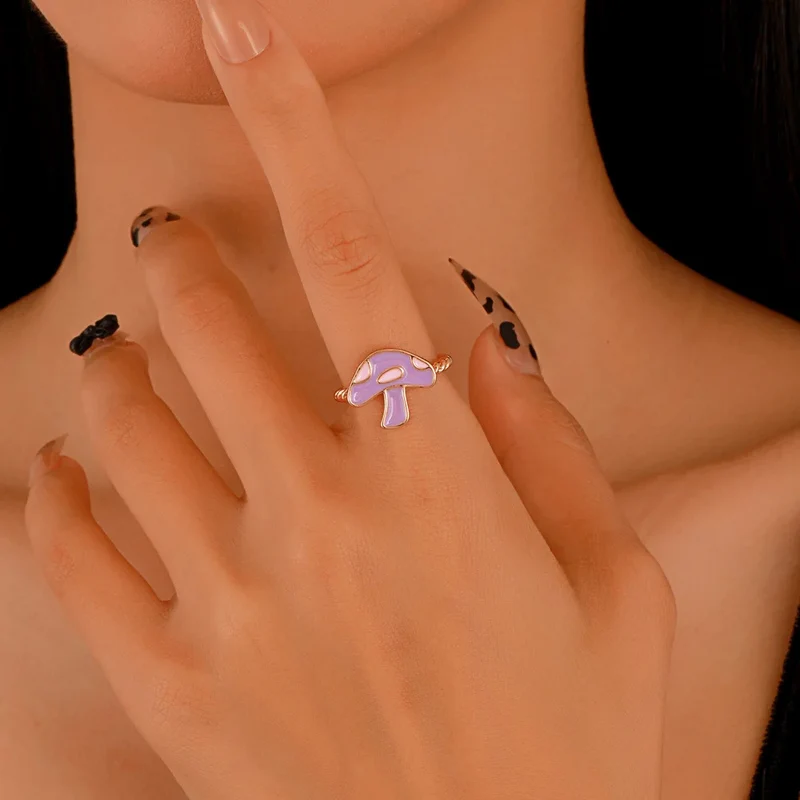 Bague Champignon Violet