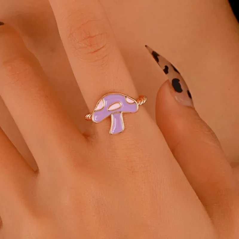 Bague Champignon Violet