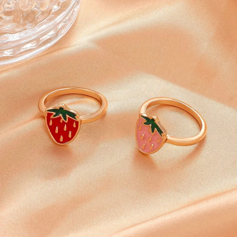Bague Fraise Rose