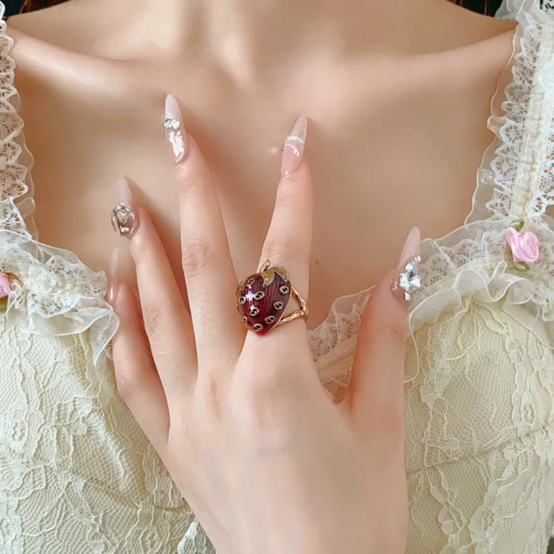 Bague Fraise Rouge