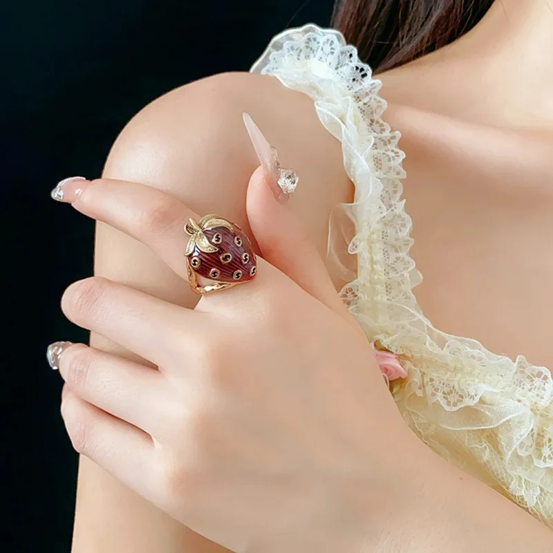 Bague Fraise Rouge