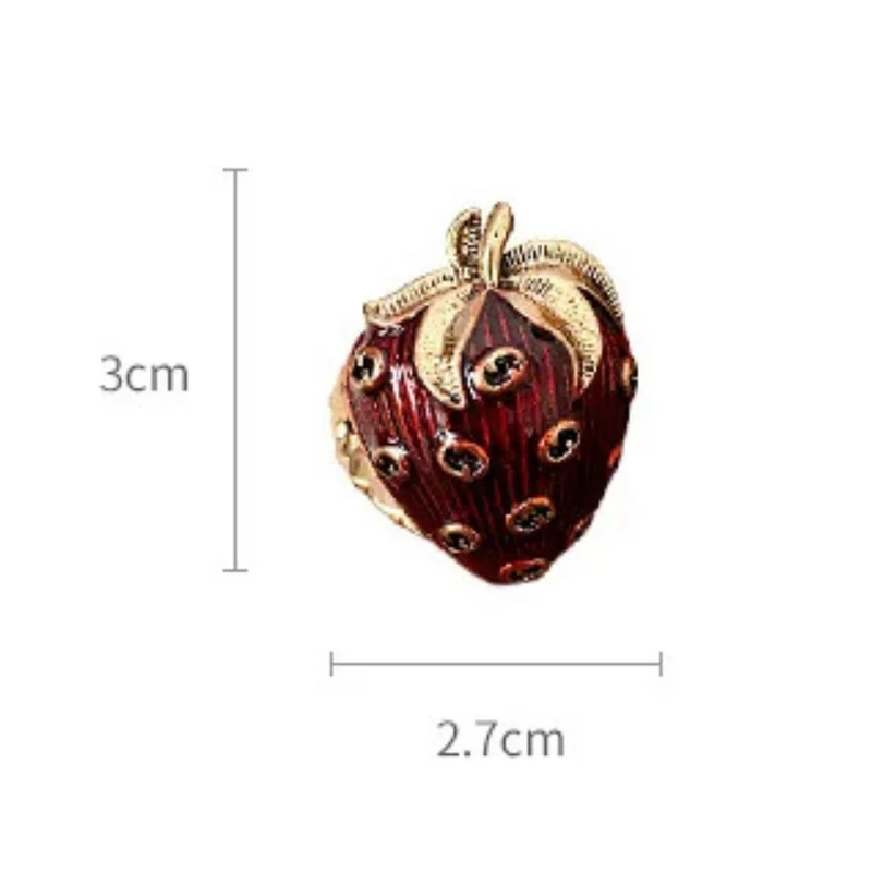 Bague Fraise Rouge