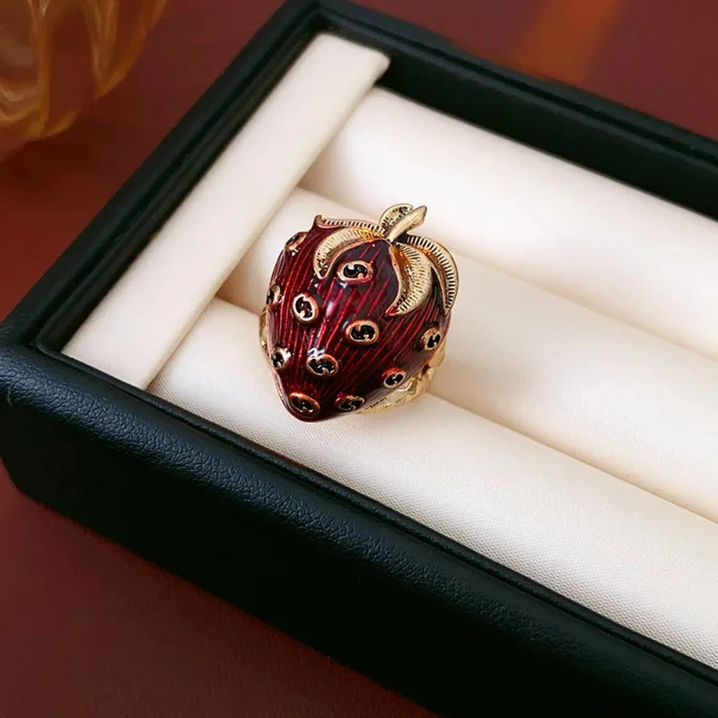 Bague Fraise Rouge