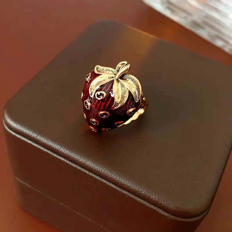 Bague Fraise Rouge