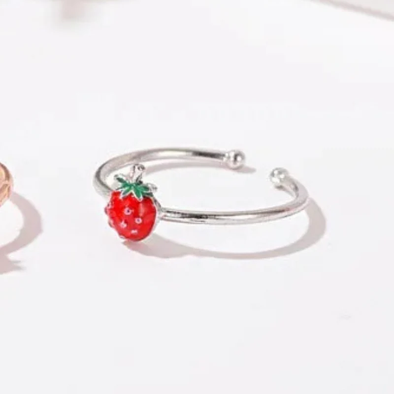 Bague Fraise Argent