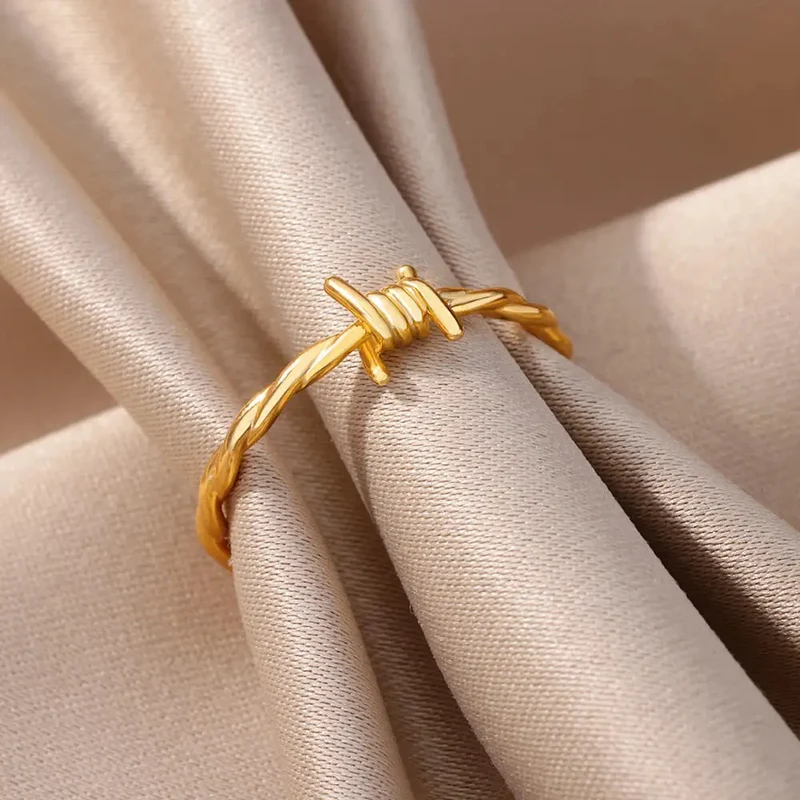 Bague Barbelé Femme