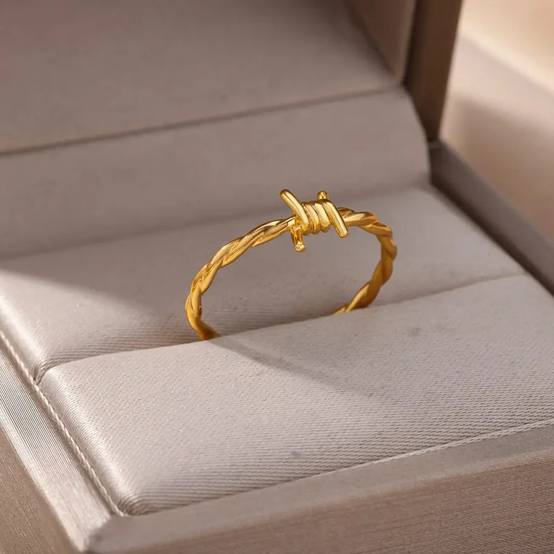 Bague Barbelé Femme